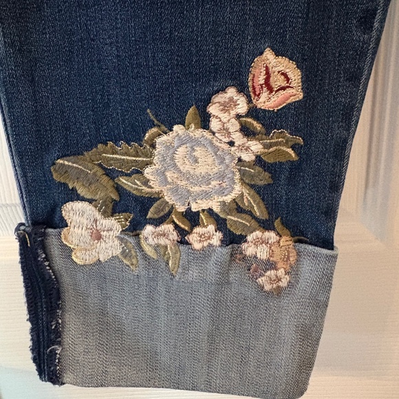 Chico's So Slimming Girlfriend Ankle Embellished Jeans - Picture 7 of 7